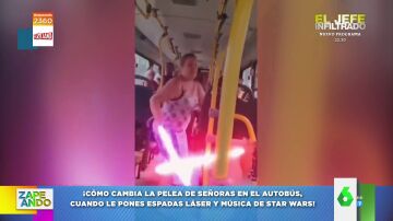 La "lucha sin cuartel" a lo 'Star Wars' entre dos señoras por un sitio libre en el autobús