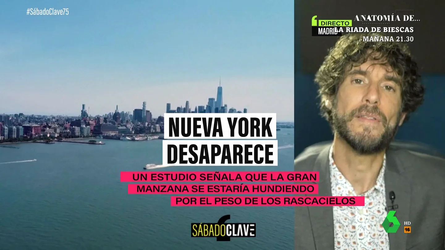 Mario Viciosa explica por qué Nueva York se podría estar hundiendo Según un estudio, Nueva York se estaría hundiendo por el peso de los rascacielos, pero hay más motivos. El periodista científico de Newtral Mario Viciosa los analiza en este vídeo, donde también explica cómo afectan a este lado del Atlántico.