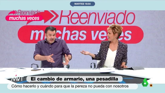 Cristina Pardo alucina con la confesión de Iñaki López sobre la funda nórdica Más Vale Tarde analiza la cuestión del cambio de armario para el verano, lo que lleva al 'dilema' de la funda nórdica y a una confesión de Iñaki López que sorprende a Cristina Pardo: "No cuentes eso, no te hace bien", responde la presentadora.