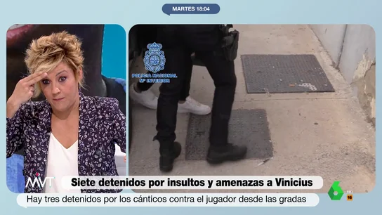 Cristina Pardo, sobre los insultos racistas a Vinicius "Si no se cierra un campo, esto no va a dejar de ocurrir", comenta tajante Iñaki López sobre el episodio racista vivido por Vinicius Jr. durante el partido entre el Valencia y el Real Madrid, que analiza Más Vale Tarde en este vídeo.