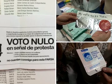 Varios ejemplos de voto nulo en elecciones en España Varios ejemplos de voto nulo en elecciones en España