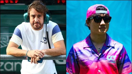 Fernando Alonso y Tsunoda Fernando Alonso y Tsunoda