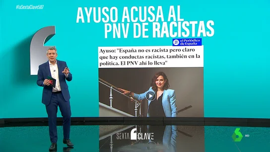 Ayuso acusa al PNV de racismo y llueven las reacciones: Moreno Bonilla la apoya, Génova calla y Ortuzar responde Ayuso acusa al PNV de racismo y llueven las reacciones: Moreno Bonilla la apoya, Génova calla y Ortuzar responde