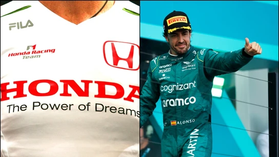 Fernando Alonso "no se opuso a la unión de Aston Martin con Honda" Fernando Alonso "no se opuso a la unión de Aston Martin con Honda"