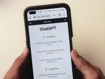 ChatGPT en un teléfono móvil ChatGPT en un teléfono móvil