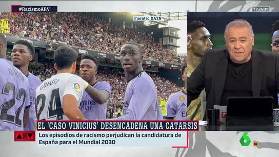 Ferreras, rotundo tras los insultos racistas a Vinicius: "Estos comportamientos son tóxicos" Ferreras, rotundo tras los insultos racistas a Vinicius: "Estos comportamientos son tóxicos"