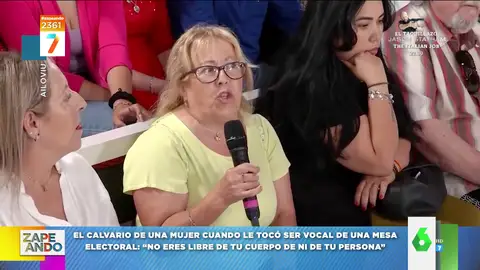 Una mujer cuenta en la televisión murciana su experiencia en una mesa electoral: "No eres libre de tu cuerpo ni de tu persona"