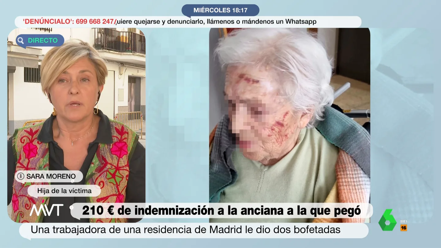 210 euros de indemnización a la anciana a la que pegó la trabajadora de una residencia 210 euros de indemnización a la anciana a la que pegó la trabajadora de una residencia