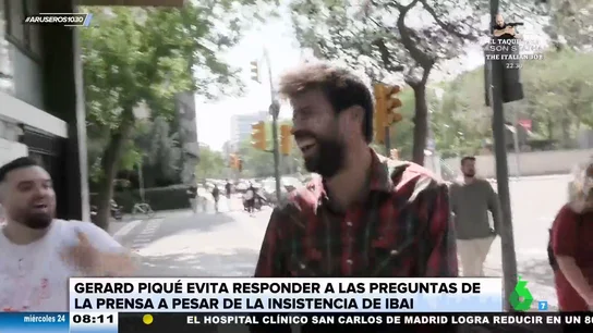 El troleo de Ibai Llanos a Gerard Piqué por las preguntas de los reporteros sobre Shakira El troleo de Ibai Llanos a Gerard Piqué por las preguntas de los reporteros sobre Shakira