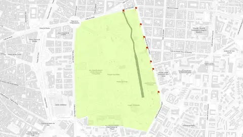 Mapa de El Parque del Retiro de Madrid Mapa de El Parque del Retiro de Madrid