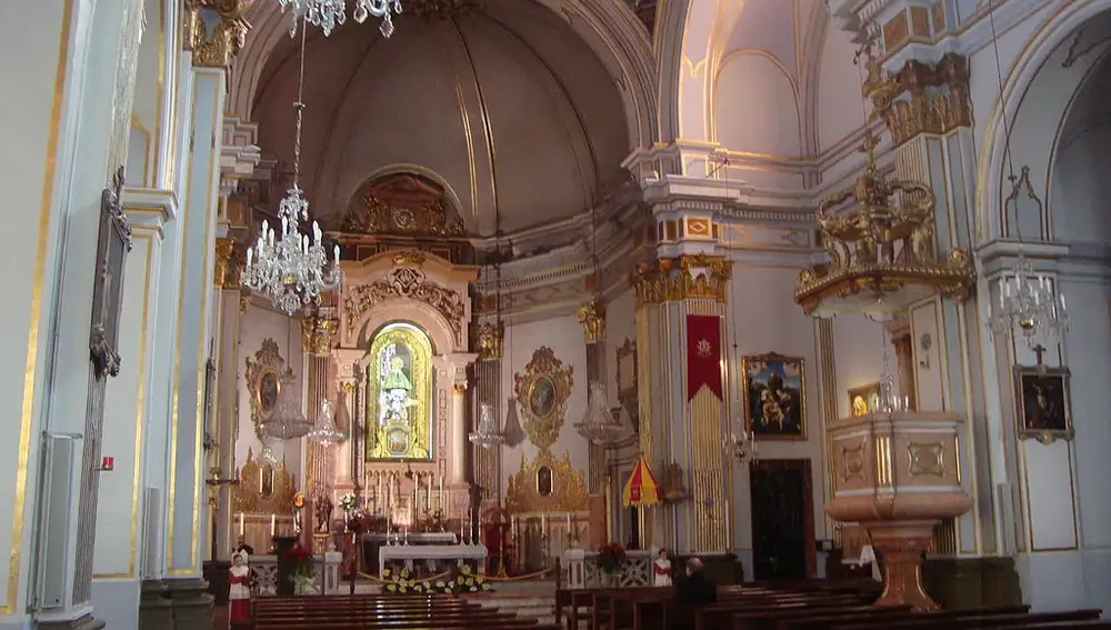 Interior de la Basílica de la Virgen de Lledó