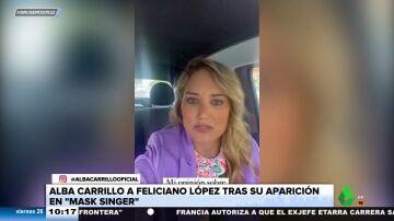 El dardo de Alba Carrillo a Feliciano López tras aparecer en Mask Singer: "Debió de hacer un esfuerzo sobrehumano"