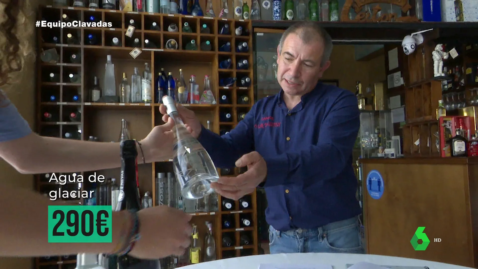 Agua de glaciar, oro y cristales de Swarovski: las botellas de agua más caras en la carta de un restaurante gallego