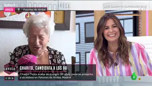 El fenómeno de Charito, candidata a los 99 años, trasciende fronteras: "Me han llamado de EEUU, ¡soy importante!"