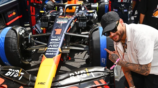 Neymar en el GP de Mónaco Neymar en el GP de Mónaco