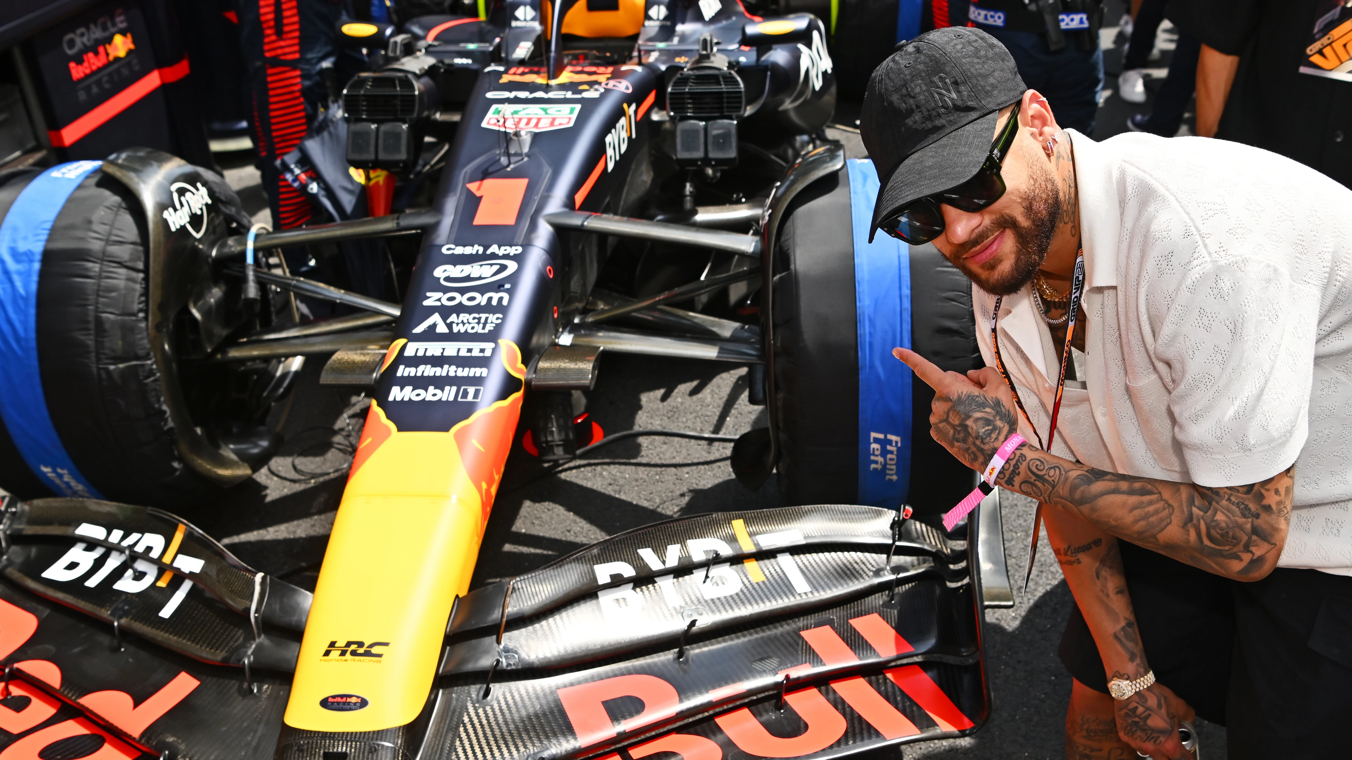 Neymar en el GP de Mónaco