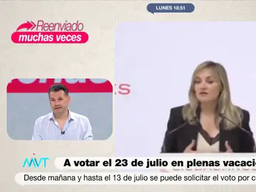 Iñaki López, a Patricia Guasp (Ciudadanos) por su lapsus en la noche electoral