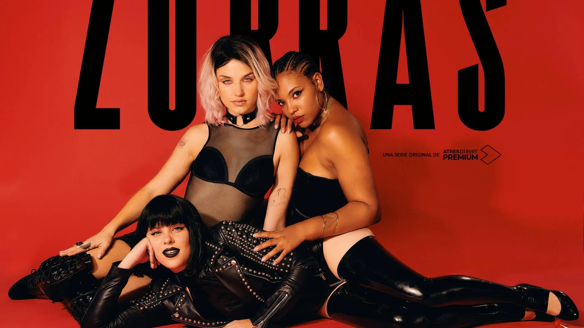 Cartel oficial de 'Zorras', la serie que llegará este verano a ATRESplayer PREMIUM con la revolución sexual de tres mujeres.