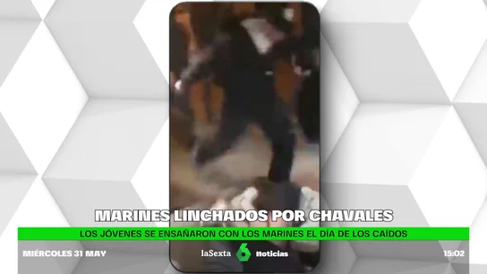 Una treintena de jóvenes dan una brutal paliza a dos marines fuera de servicio Una treintena de jóvenes dan una brutal paliza a dos marines fuera de servicio