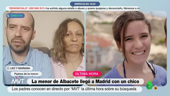 Los padres de la niña desaparecida en Albacete Los padres de la niña desaparecida en Albacete