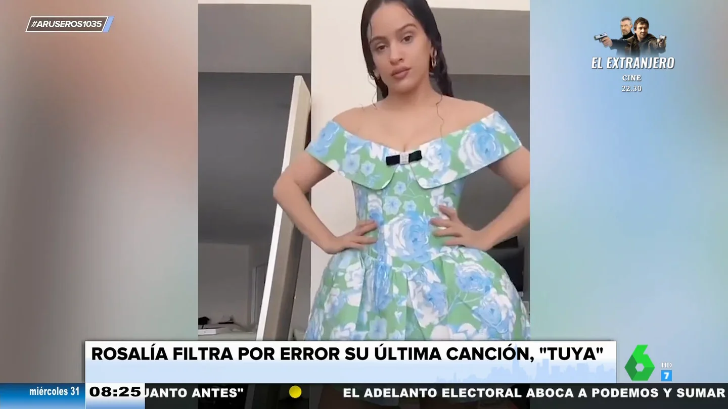 Rosalía filtra canción por error Rosalía filtra canción por error