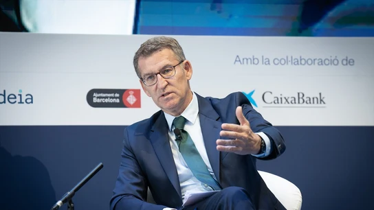 Feijóo, durante su intervención en el Cercle d'Economia Feijóo, durante su intervención en el Cercle d'Economia/ Europa Press