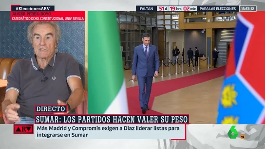 Javier Pérez Royo, tajante sobre el adelanto electoral: "Si no lo hace, no llega a diciembre" Javier Pérez Royo, tajante sobre el adelanto electoral: "Si no lo hace, no llega a diciembre"