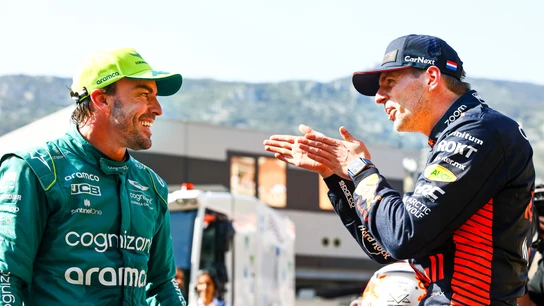 Fernando Alonso y Max Verstappen Fernando Alonso y Max Verstappen