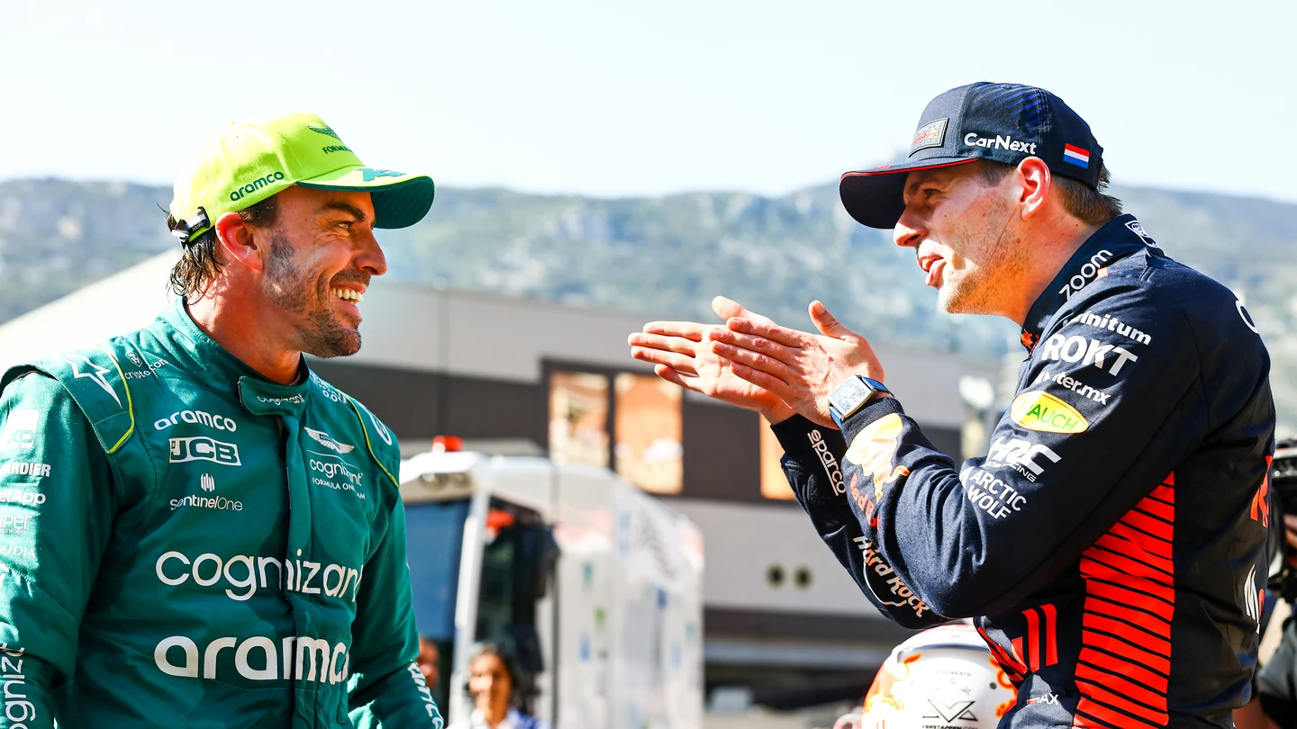 Fernando Alonso y Max Verstappen Fernando Alonso y Max Verstappen