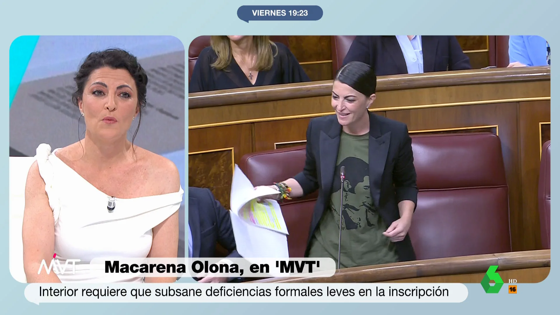 Macarena Olona aspira a presentarse en diez circunscripciones pero admite que su candidatura a las generales puede decaer