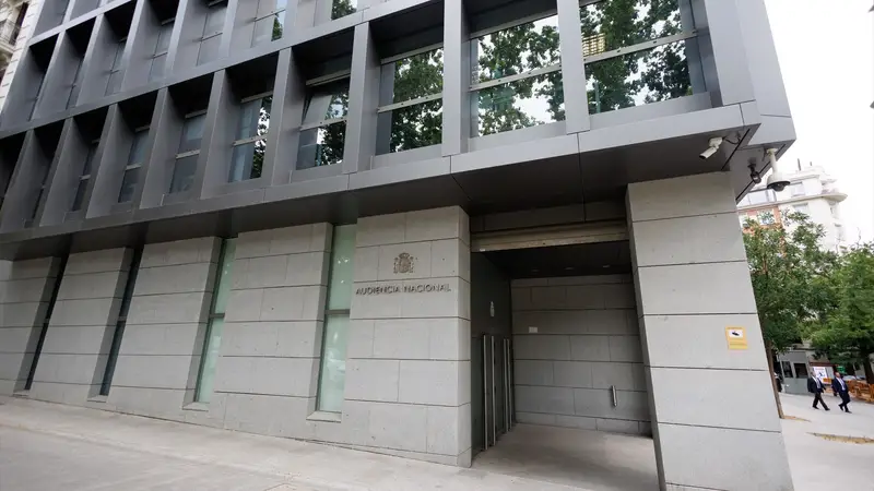 Imagen de archivo de la fachada de la Audiencia Nacional, en Madrid 