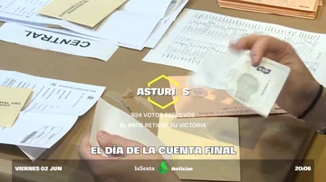 Recuento de votos en Asturias
