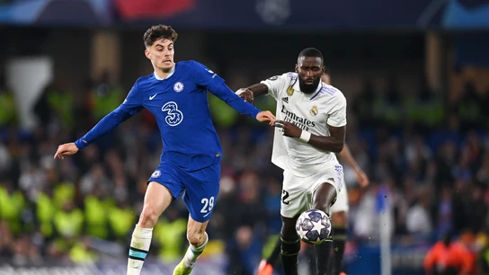 Kai Havertz en un partido ante el Real Madrid. Kai Havertz en un partido ante el Real Madrid.