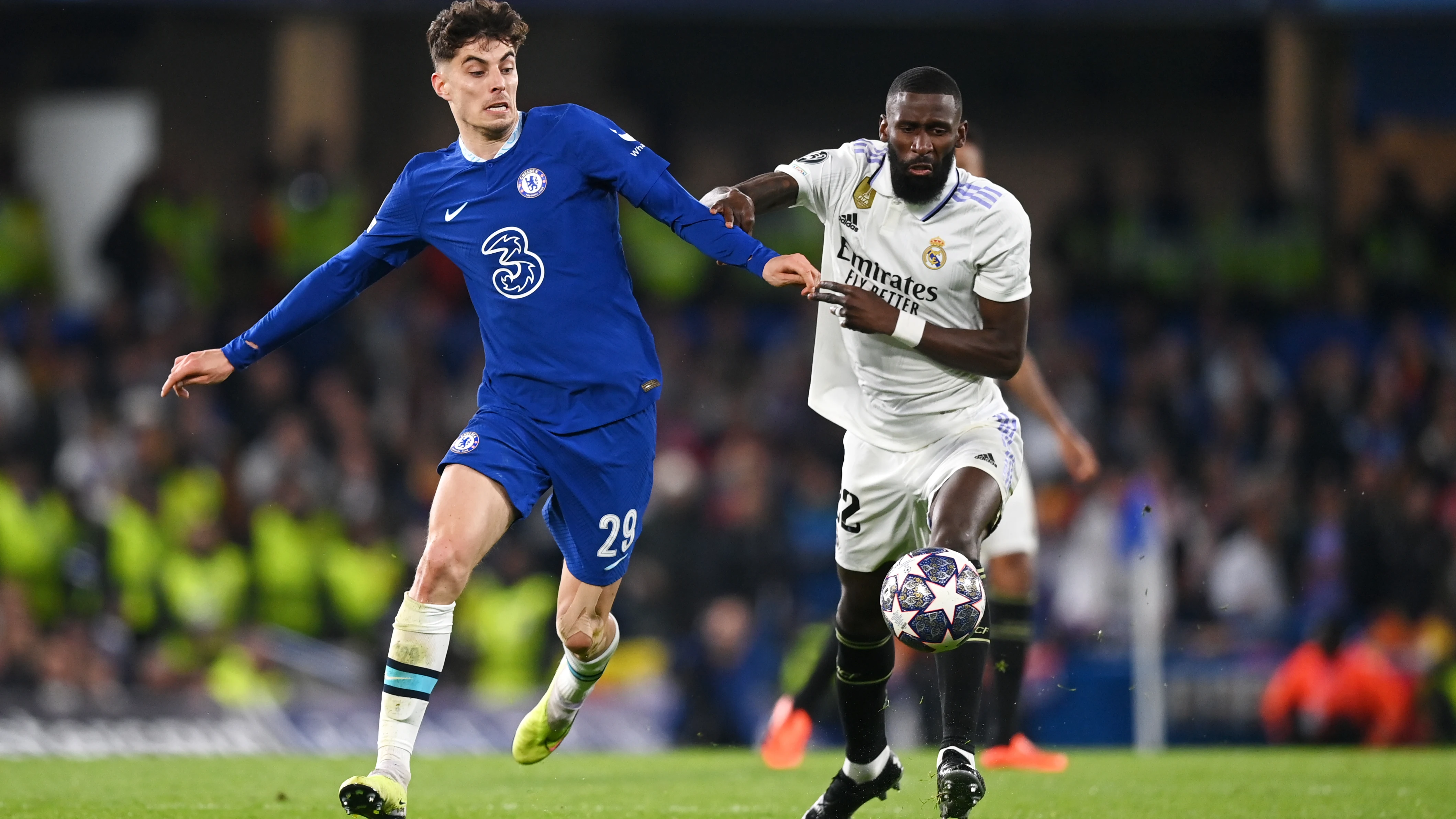 Kai Havertz en un partido ante el Real Madrid.