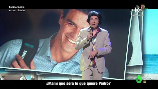 Georgie Dann adelanta la canción del verano y se la dedica a Sánchez "Mami, Pedro esta muy ansioso, quiere votar en julio y nos pilla de 'vacas'", canta Raúl Pérez en este vídeo donde hace su particular homenaje a Georgie Dann y dedica uno de sus grandes éxitos veraniegos al presidente del Gobierno.