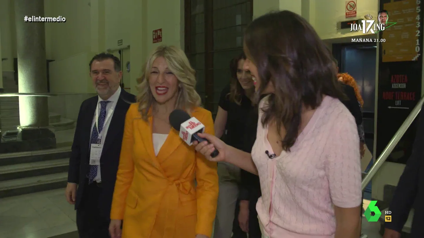 Así responde Yolanda Díaz cuando María Avizanda pregunta si está cerca el acuerdo con Podemos Así responde Yolanda Díaz cuando María Avizanda pregunta si está cerca el acuerdo con Podemos