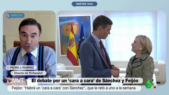 Pedro J. Ramírez: "Sánchez está llevando el caudillismo hasta un extremo al que no se había llevado nunca" Pedro J. Ramírez: "Sánchez está llevando el caudillismo hasta un extremo al que no se había llevado nunca"