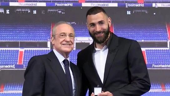 Florentino Pérez y Karim Benzema Florentino Pérez y Karim Benzema