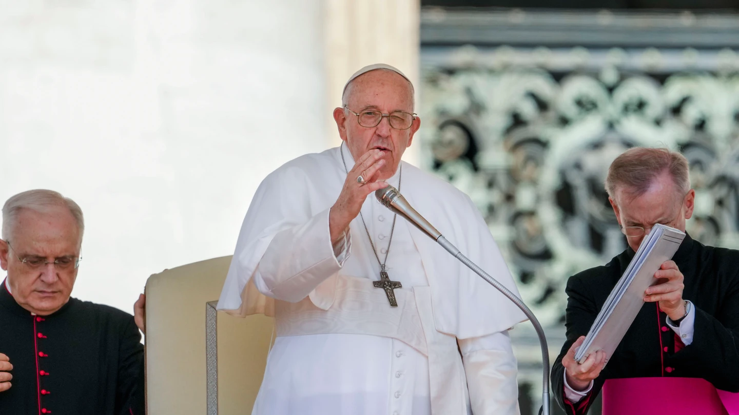 El papa Francisco, durante una intervención El papa Francisco, durante una intervención