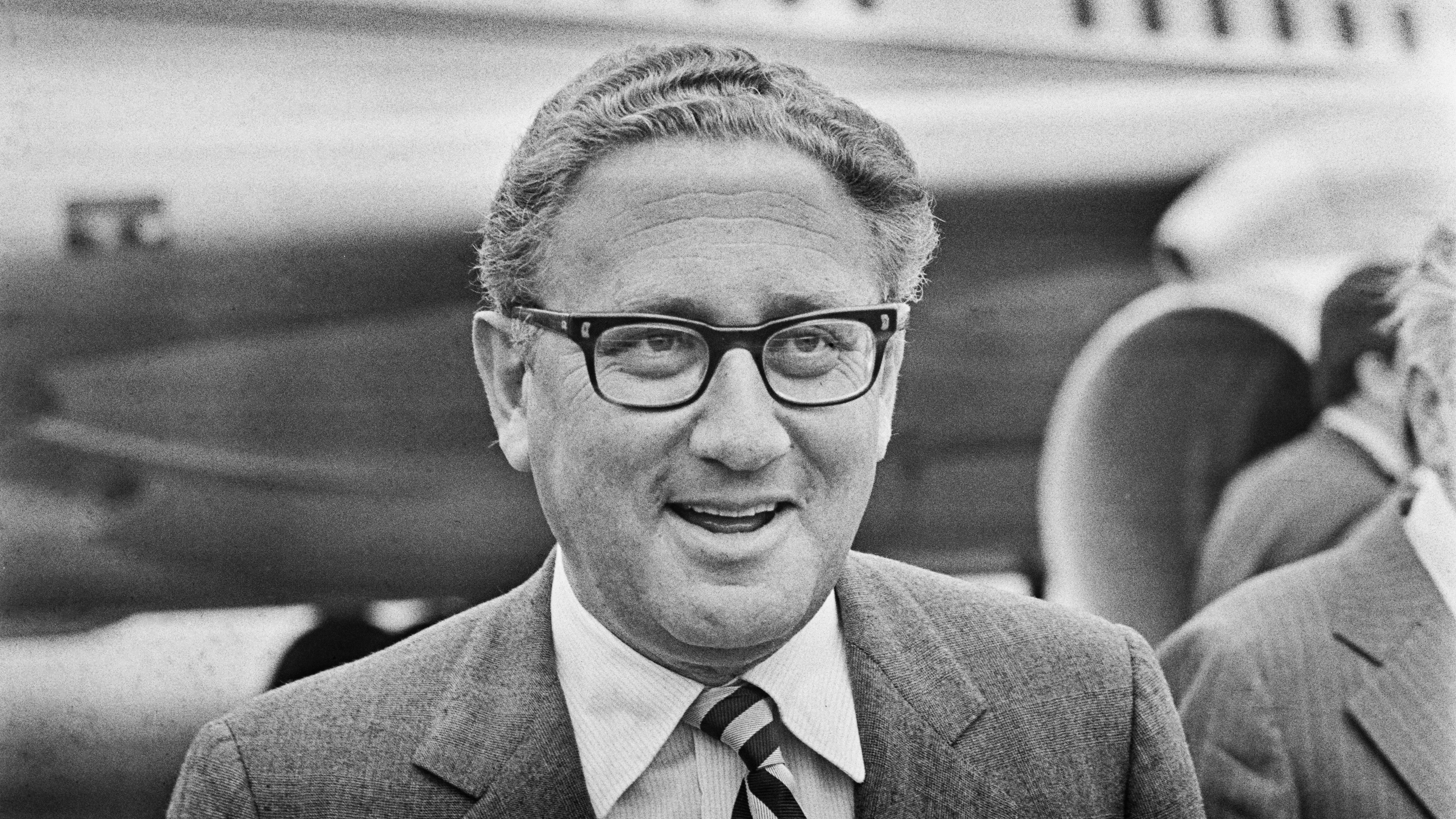 Kissinger en Heathrow 