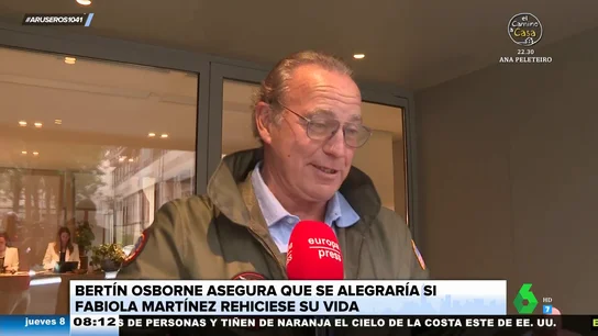 Así cree Bertín Osborne que reaccionaría si Fabiola Martínez rehiciese su vida con un nuevo amor Así cree Bertín Osborne que reaccionaría si Fabiola Martínez rehiciese su vida con un nuevo amor