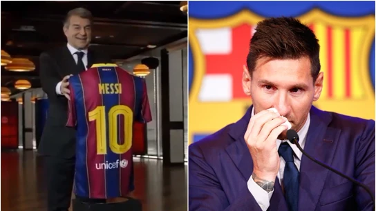 Joan Laporta y Leo Messi Joan Laporta y Leo Messi