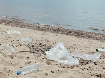Plásticos en las costas Plásticos en las costas