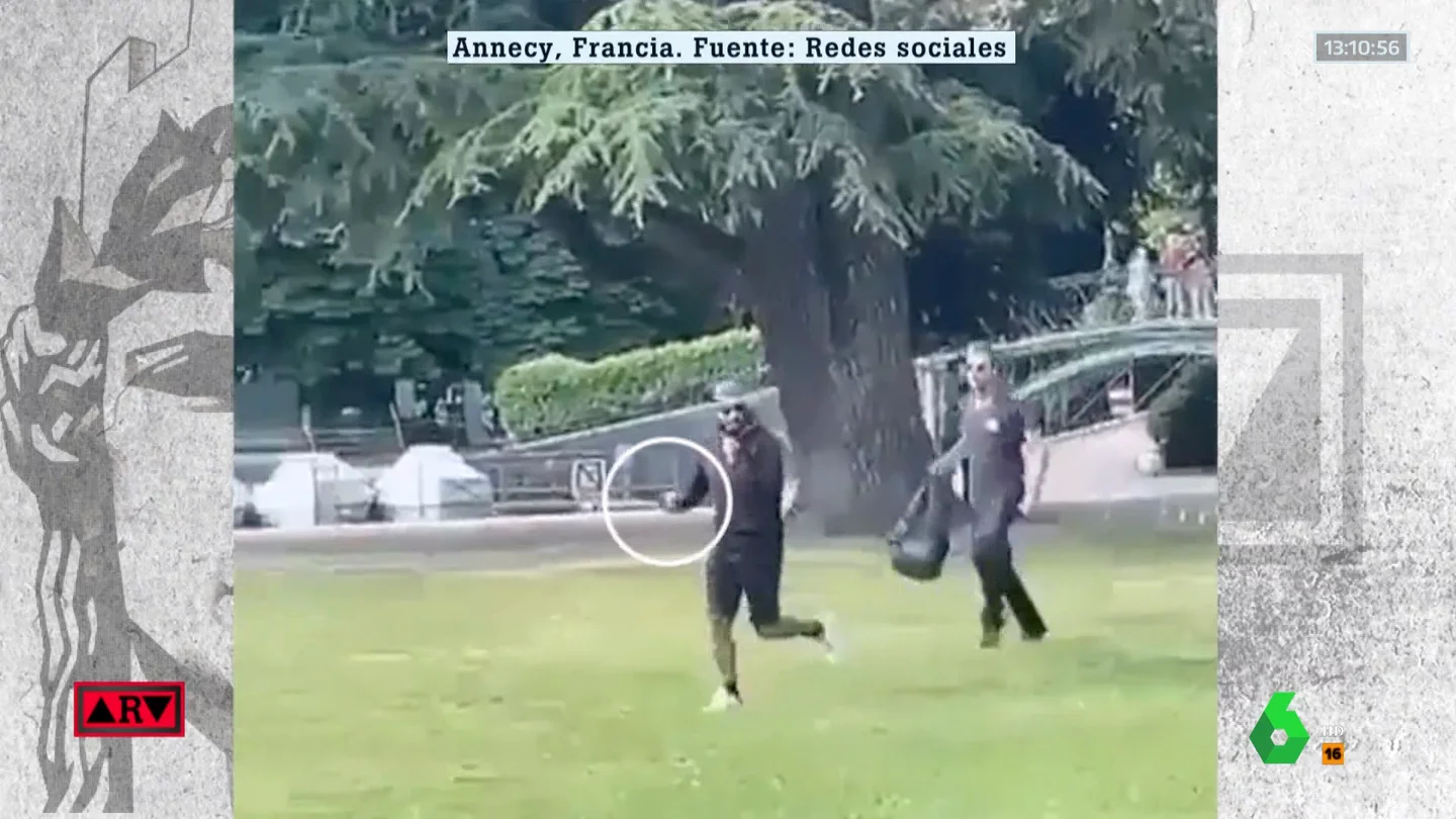 Vídeo: el momento en el que el atacante de Francia trata de huir tras apuñalar a los niños Vídeo: el momento en el que el atacante de Francia trata de huir tras apuñalar a los niños