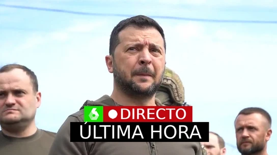Zelenski, en las inmediaciones de la región afectada por la destrucción de la presa Zelenski, en las inmediaciones de la región afectada por la destrucción de la presa