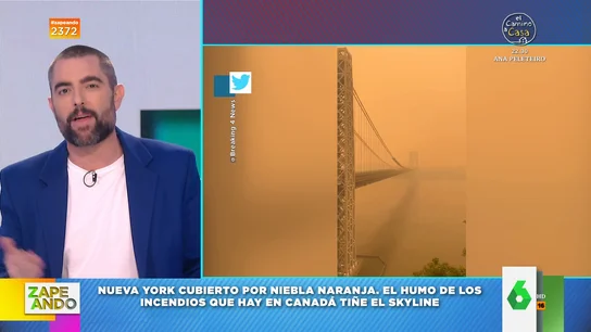 Dani Mateo, al ver las imágenes de Nueva York naranja Dani Mateo, al ver las imágenes de Nueva York naranja