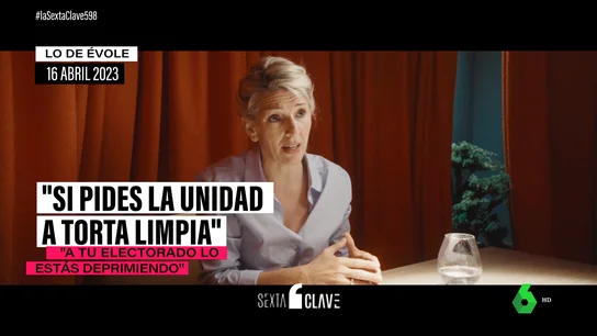 Lo que pensaba Yolanda Díaz sobre la unidad: "si la pides a torta limpia, a tu electorado lo estás deprimiendo" Lo que pensaba Yolanda Díaz sobre la unidad: "si la pides a torta limpia, a tu electorado lo estás deprimiendo"