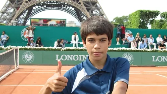 Carlos Alcaraz de niño Carlos Alcaraz de niño