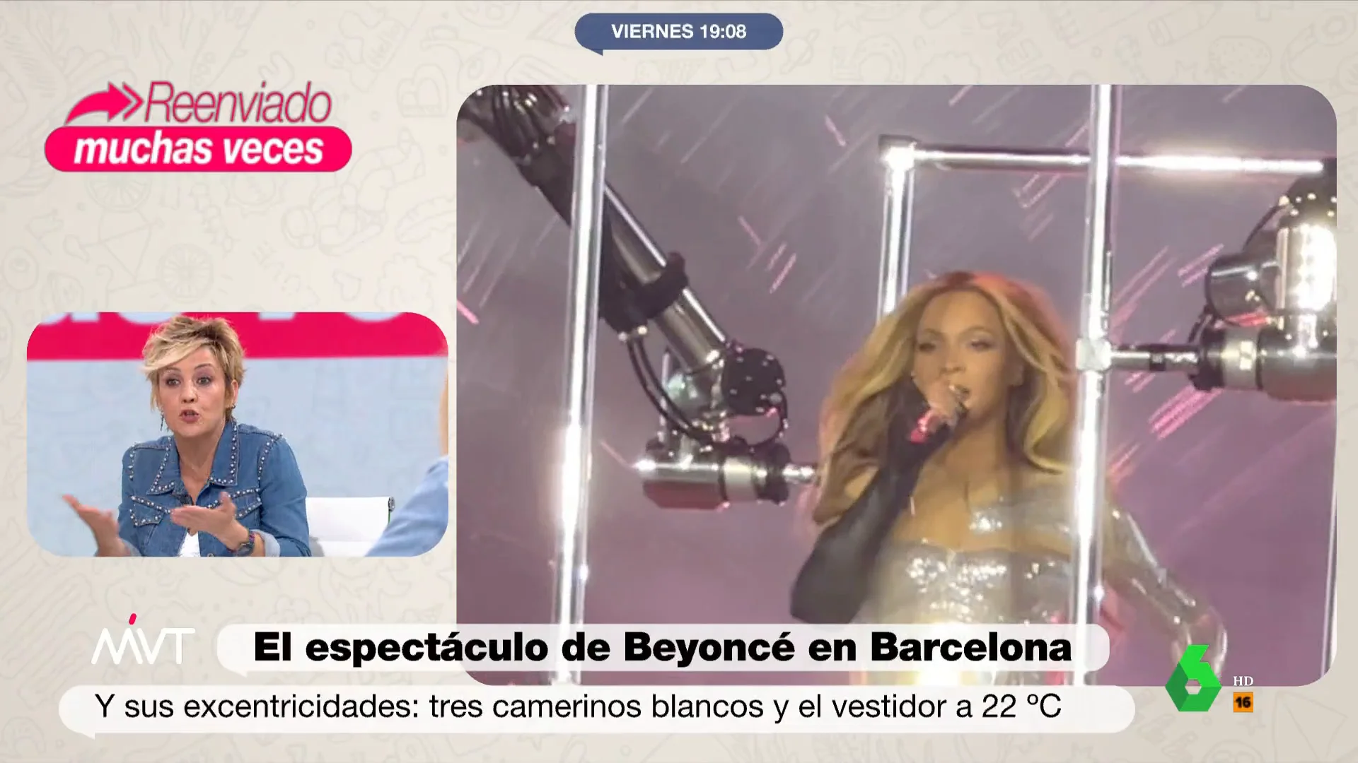 Cristina Pardo reacciona a las excentricidades de Beyonce