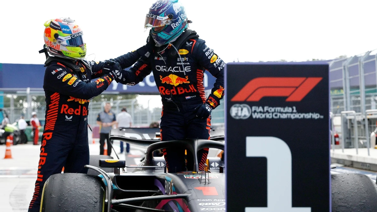 Verstappen y Pérez, pilotos de Red Bull